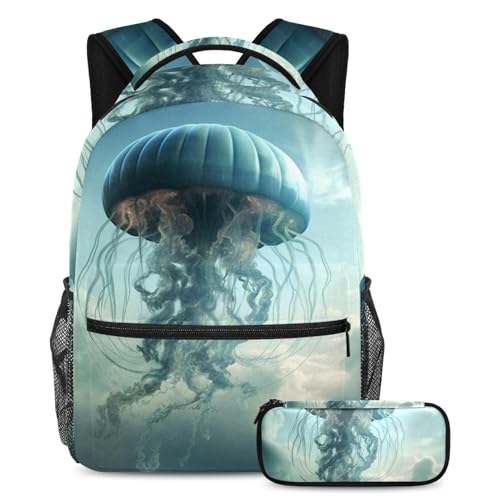 Sac à dos méduse bleu ciel le cadeau de rentrée parfait pour filles et garçons