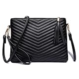 AMELIE GALANTI Small Crossbody Purse Bag For Women,Wristlet Clutch Handbag And Crossbody Wallet With Shoulder Strap For Cell Phone (black-c)