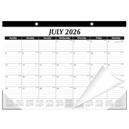 Image of ZTX Desk Calendar 2026-2027, 18 Months July 2026 to December 2027