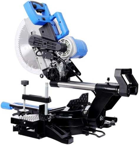 12inch Dual Bevel Sliding Miter Saw with Laser Guide, 80T Blade,0-45° Bevel,15Amp Miter Saw with Extension Table,4.2x13in Cutting Capacity,ETL certificate (12inch Dual Bevel)