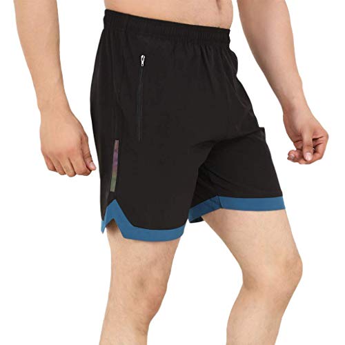 Image of WMX Men's Gym Workout Shorts Weightlifting Squatting Shorts for Men Bodybuilding Training Jogger with Zipper Pockets