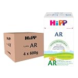 HiPP Latte AR in Polvere, Anti-Reflusso, dalla Nascita Fino AI 12 Mese, Latte in Polvere, 4 Confezioni da 600 gr, Neonato, Latte in Polvere per Neonati
