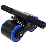 Kisangel Ergonomischer Bauchroller mit Kugellager für Core Workout Automatischer Rebound Abdominal Wheel Trainingsgerät für Zuhause und Fitnessstudio Geeignet für Anfänger und