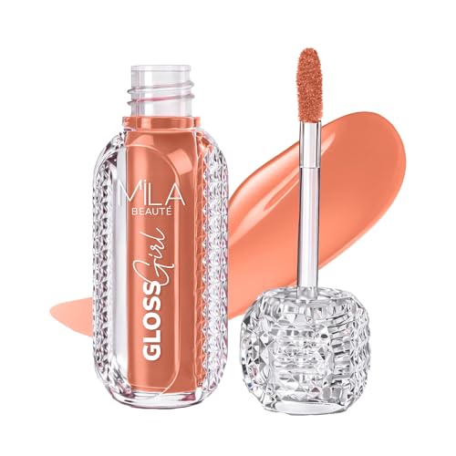 Image of Mila Beaute Gloss Girl Lip Gloss | Enriched With Mango Seed Butter & Hyaluronic Acid | Light Weight & Non-Sticky Formula | Gives Fuller-Lip Effect & Extra Hydration | High Shine Finish-(Naked, 2.8 ml)