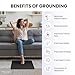 Hooga Grounding Mat for Sleep, Energy, Pain Relief, Inflammation, Balance, Wellness. Earth Connected Indoor Grounding for Home, Office, Work. 15 Foot Cord Included. Conductive Carbon