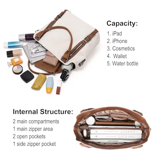 Image of INOVERA (LABEL) Faux Leather Shoulder Hobo Bags for Women and Girls - Stylish Ladies Handbag Purse with Long Strap