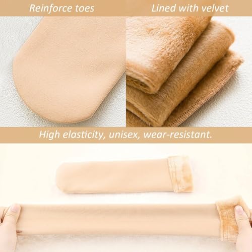 Image of BLINKIN - Women's Wool & Velvet & Spandex Ankle Length Thermal Socks