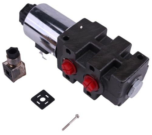 Solarhome 12V 24GPM Hydraulic Multiplier Selector Diverter Solenoid Valve DV90-08S Compatible With Double/Single Acting Cylinders 6 Ports with #8 SAE (3/4”-16) by Solarhome - Image 5