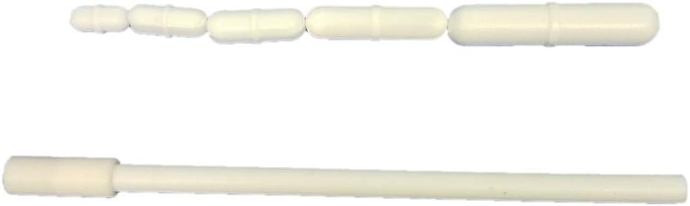 6 pcs Stir Bar Set, 5 pcs PTFE Stir Bars for Magnetic Stirrer Mixer (15,20,25 35,50 mm), One PFTE Magnetic Stir Bar Retriever (150mm)