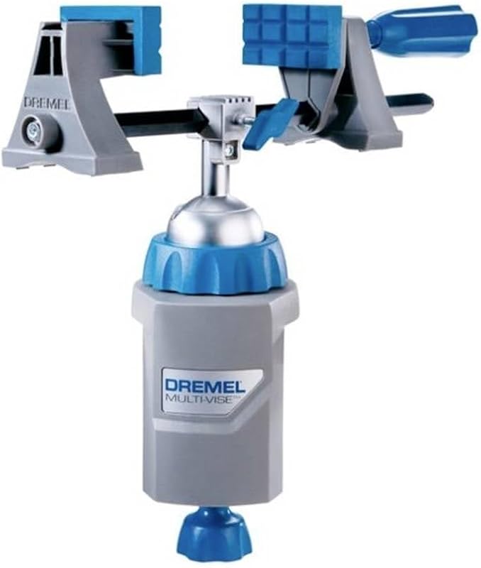 Dremel 2500 Multi-Vise, tornillo de banco ajustable 3 en 1 con abrazadera y portaherramientas