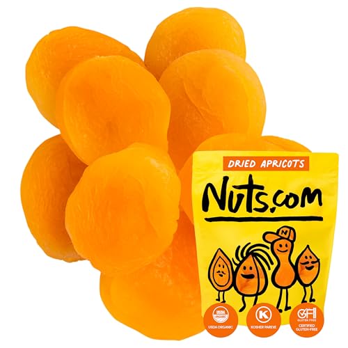 Nuts.com – Dried Apricots Turkish – No Sugar Added, Healthy Fruit Snack for Adults & Kids – Naturally Plump & Juicy, Good Source of Potassium & Fiber – Vegan, Gluten-Free, Kosher Pareve – 2 Pound Bag