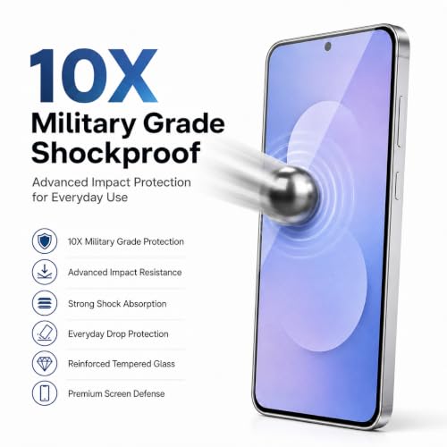 Image of ArmourPro 3D Borderless Tempered Glass for Samsung Galaxy S25 FE, A37 and A57, HD Clear Curved Edge to Edge Screen Protector, 9H Hardness, Oleophobic Coating, Case Friendly | Pack of 1