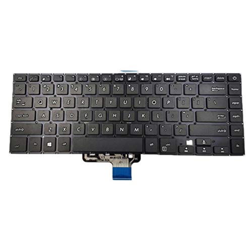 gazechimp Substituição Inglês Layout Keyobard para Asus VivoBook S510 / 510U / 510UA Laptop