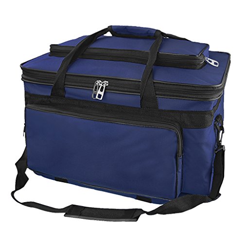 Image of Large Capacity Art Supply Storage Bag with Straps, Waterproof Art Craft Drawing Supplies Storage Tote Bag Portable Travel Craft Bag, Handle Carrier Bag for Craft Tool Supplies Storage Organization