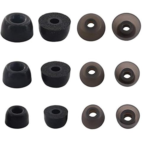 Rayker Ear Tips for Jabra Elite 65t Headphone, Silicone/Memory Foam Ear Tips Earbud Gel Tips for Jabra Elite Active 65t 75t, 6 Pairs, S/M/L, Foam/Silicone Cover