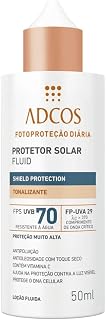 Adcos Fotoprotecao Filtro Solar Fluid Tonalizante Fps70 50ml