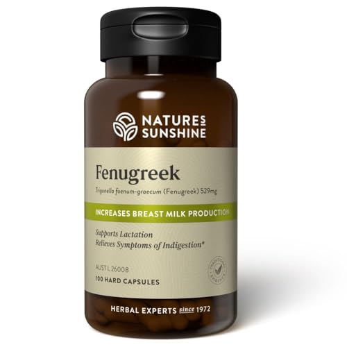 Nature's Sunshine Fenugreek - Traditionally used in Western herbal medicine to increase breast milk production - 100 capsules