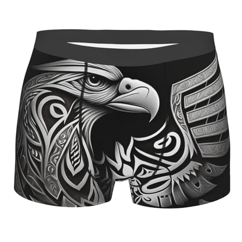 Eagle Tribal native american Vintage Men Boxer Briefs Underwear Breathable Stretch Underpants Medium Black