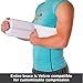 BraceAbility Broken Rib Brace for Men and Women - Rib Protector Compression Wrap, Chest Support Belt for Bruised, Fractured, Dislocated Ribs, Costochondritis Relief, Sternum Brace (Male - White)