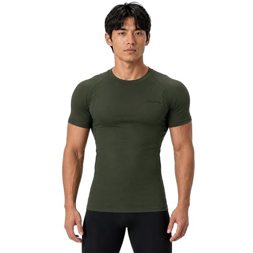 Image of DEVOPS 3 Pack Men's Athletic Short Sleeve Compression Shirts