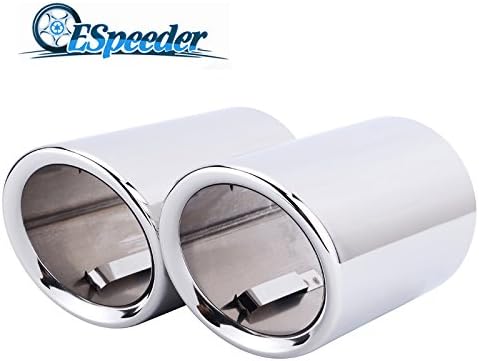 ESPEEDER Pair Muffler Exhaust Tail Pipes Tips for Audi Q3