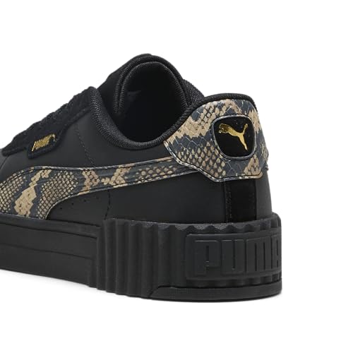 Puma Women's Carina Leather Shoes Sneaker, 3.0 Snake Black-Gold, 6, 3.0 Snake Black-Gold, 6 by PUMA - Image 2