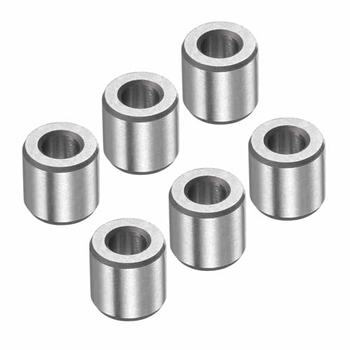 Kozelo 6pcs Sleeve Bearings - [ 3mm x 6mm x 6mm ] Oilless Bushings Precision Sleeve Bearing for Industrial Equipment Use | Chrome Steel