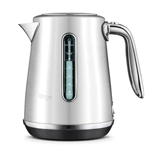 Sage - The Soft Top Luxe - 1.7L Quiet and Cordless Kettle with Splash Proof Lid, Fast Boil, 2400W, Brushed Stainless Steel - UAE Version, 2 Year Manufacturer Warranty