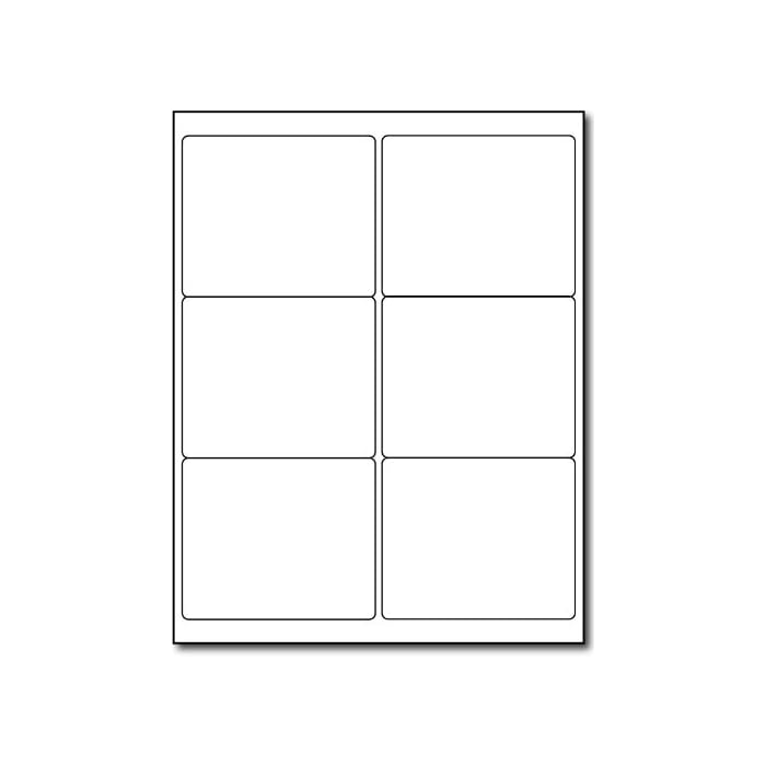 Buy Printable Waterproof Labels 4" x 3 1/3" Address Labels 6 per