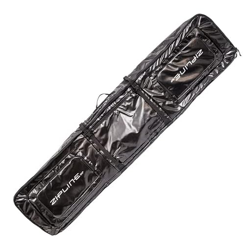 Zipline Ski Bag Wheeled Double Ski Bag (Black, 180 Cm) #TOP1