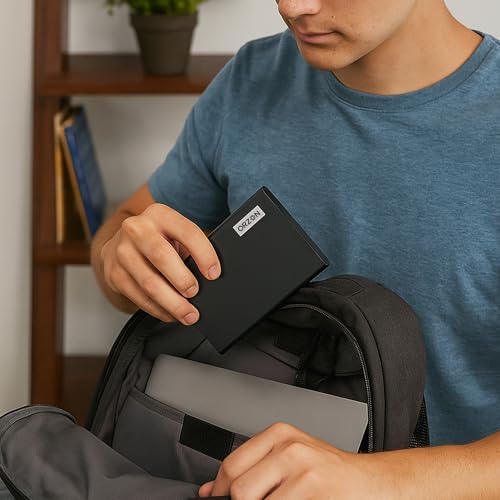 Image of Secure Touch 500GB Portable External Hard Drive | Aluminum Body | USB 3.1 (Up to 10Gbps) | Slim, Shock-Resistant HDD | Type-C Cable | Windows, Mac, Linux, Mobile, Smart TV, PS4