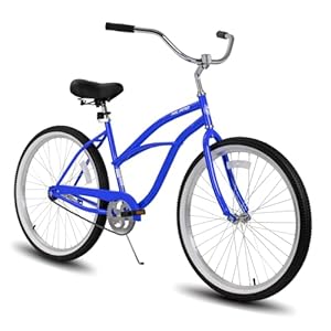 HILAND 26 Inch Womens Beach Cruiser Bike, Single Speed HILAND 26 Inch Womens Beach Cruiser Bike, Single Speed
