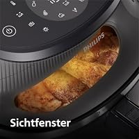 Philips Airfryer 3000 Series - Heißluftfritteuse mit 4.2L, Sichtfenster, 16 Garmethoden, RapidAir Plus Technologie, Fat Removal, HomeID Rezepte-App, mühelose Reinigung (NA320/00) – Ansicht 4