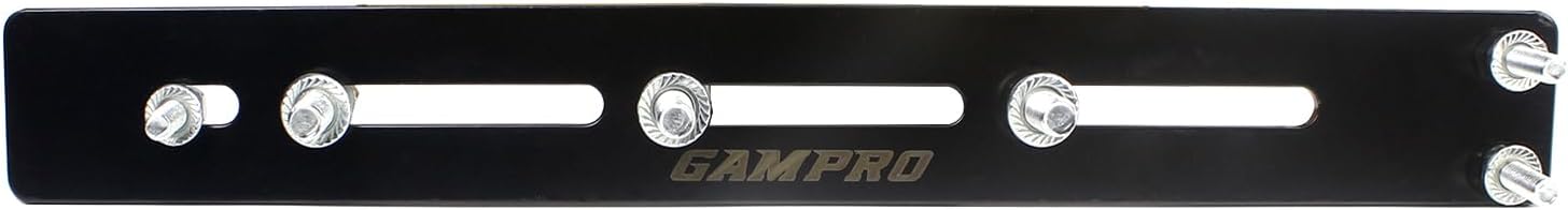 GAMPRO Air Horn Install Mounting Plate for Fixed Single Trumpet Air Horn Mounted on Motorcycle Car Boats Truck Black