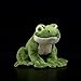 JMHomeDecor Plüschtier 16Cm Netter Grüner Frosch Real Life Plüschtier Simulation Simulation Sitzen Gefüllte Frösche Weiche Mini Tierpuppe Geburtstag Kinder