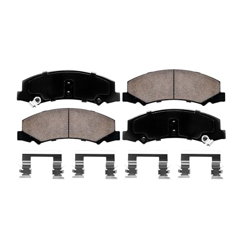 Image of Detroit Axle - Front Brake Pads for Buick Allure LaCrosse Chevrolet Impala Limited Monte Carlo Cadillac DTS, Ceramic Brake Pads w /Hardware Replacement