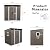 KEIKI 6x5 FT Outdoor Metal Storage Shed with Sloped Roof,Window,Transparent Plate and Lockable Sliding Door for Garden Yard Lawn