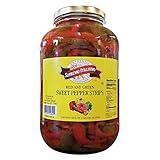 Supremo Italiano Red & Green Sweet Pepper Strips, 128fl.oz (1 Gallon)