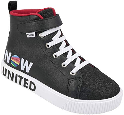 TENIS INFANTIL CANO MEDIO NOW UNITED PAMPILI PRETO