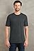 District Made DM130 Mens Perfect Tri Crew Tee, XL, Black Frost
