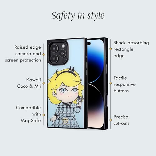 Image of COCOMII Rectangle for iPhone 16 Pro Max Case, Sky Plaid Coco&MII