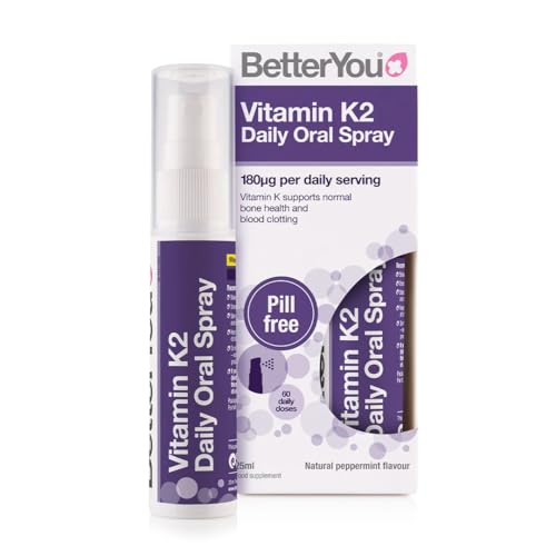 BetterYou Vitamin K2 Oral Spray 25ml (Pack of 2)