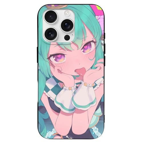 BFLiRuW iPhone 16 �p �P�[�X �o�[�`���� VTube �t�B�i�[�i���{ �L�����N�^�[�� �A�C�t�H�� 16 Plus Pro Max 16 E �p �J�o�[ �ω��� ����~�� �w��h�~ �ϏՌ� �����h�~ �ϋv�� iPhone 16 Pro