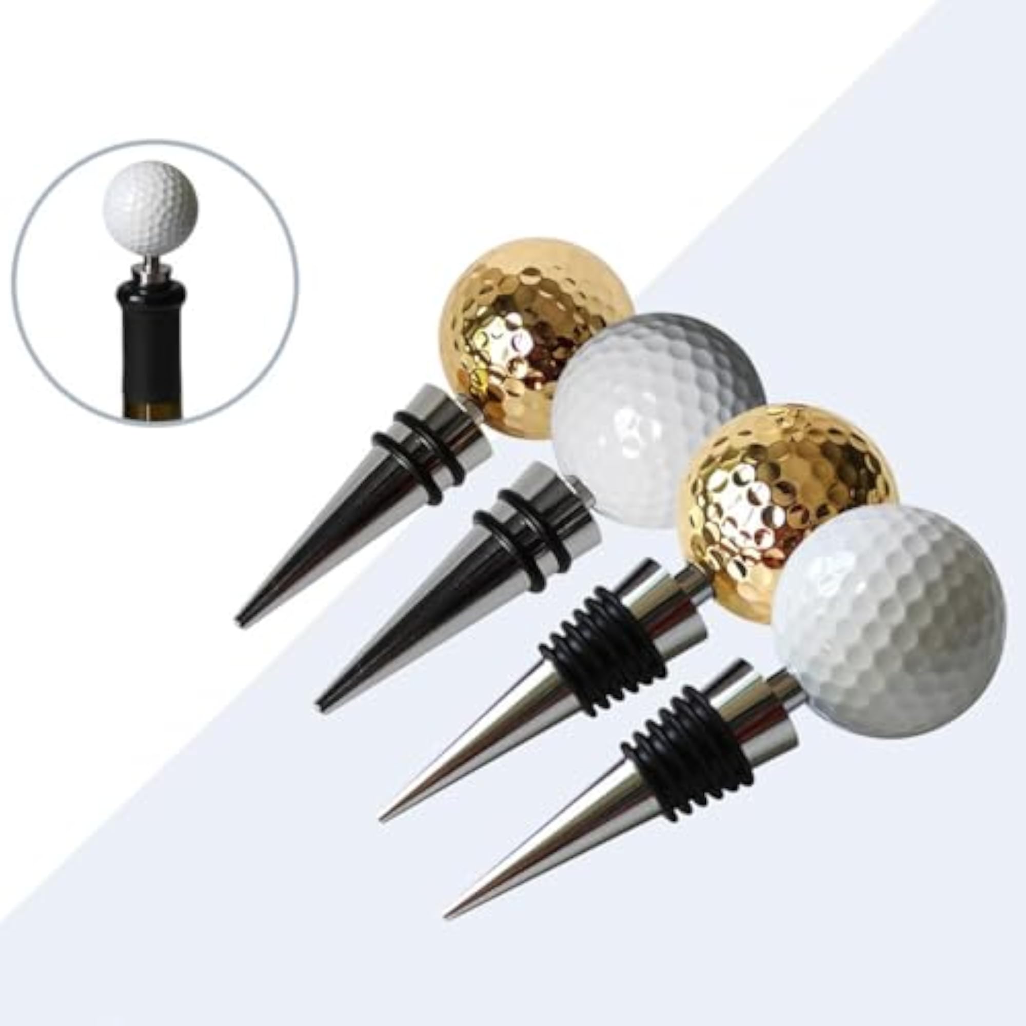 Golf Ball Wine Bottle Stopper, Multipurpose