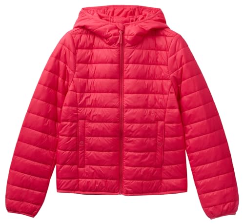 United Colors of Benetton Giubbotto 2twddn024 Donna, Rosso Magenta 34L, XS
