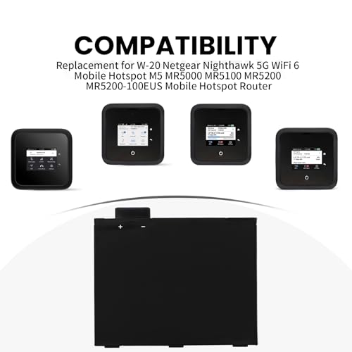 Zapasowa bateria do mobilnego hotspotu Netgear Nighthawk 5G MR5100 - MR5200 - MR6150 - MR6500 | W-20 | 1ICP5/54/72-2 | [5040mAh]
