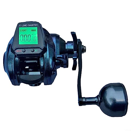 7.2:1 Digital Fishing Baitcasting Reel Large Backlighting Display Bite Alarm-large screen