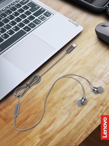 ?uchawki Douszne Z Mikrofonem Lenovo 300 Gxd1j77353 Usb c Szare - vue 10