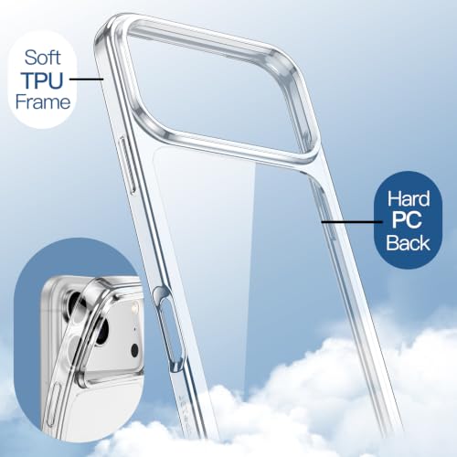 Image of JETech Clear Back Bumper Cover Case for iPhone New Pro Max, Clear