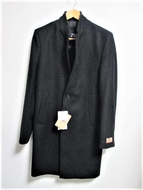 Amazon.co.jp: ZARA ザラ メルトン コート チェスターコート ウール 